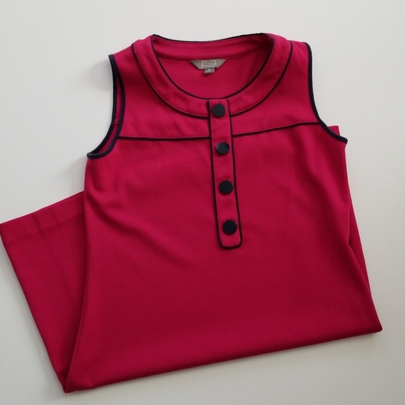 Final: Merona Collection Pink/Navy Dress, Size M - Picture 1 of 6